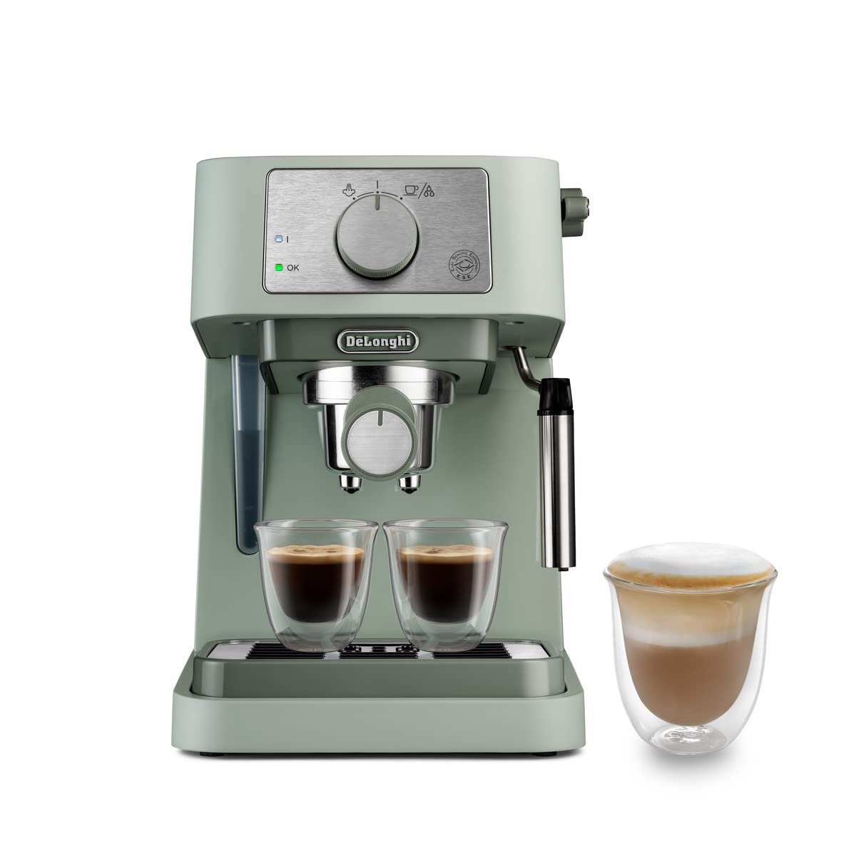 Pump Espresso Coffee Machine 15 Bar 1.1 Qt Stainless Steel Black