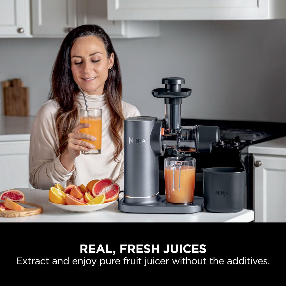 Cold Press Juicer 23.7 fl oz 150W Gray