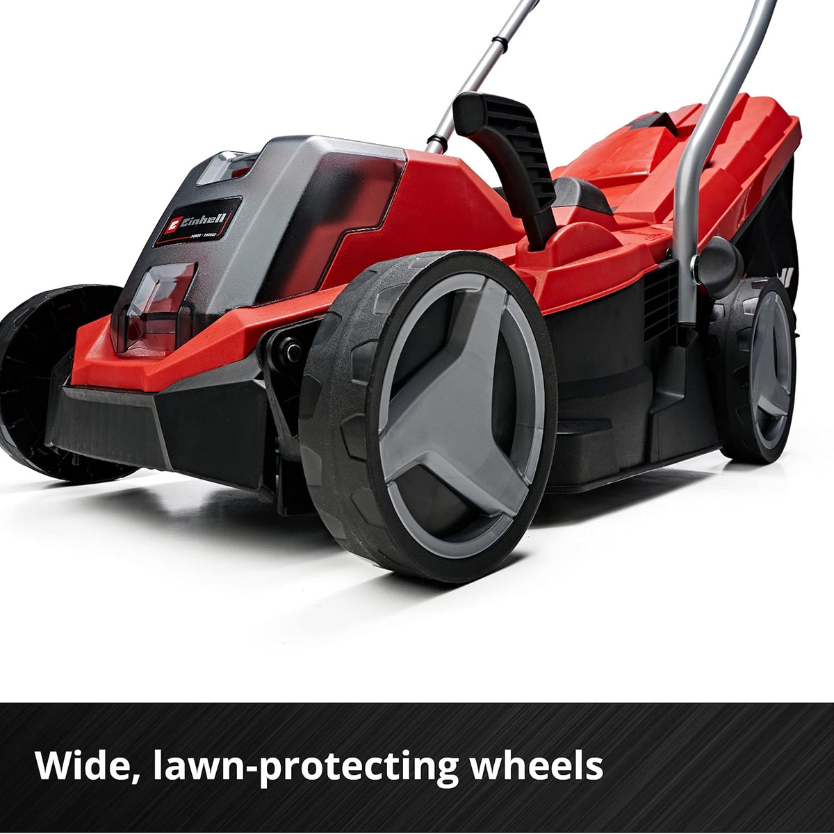 Cordless Lawn Mower 13in 18V 4.0Ah Brushless Motor Red Black