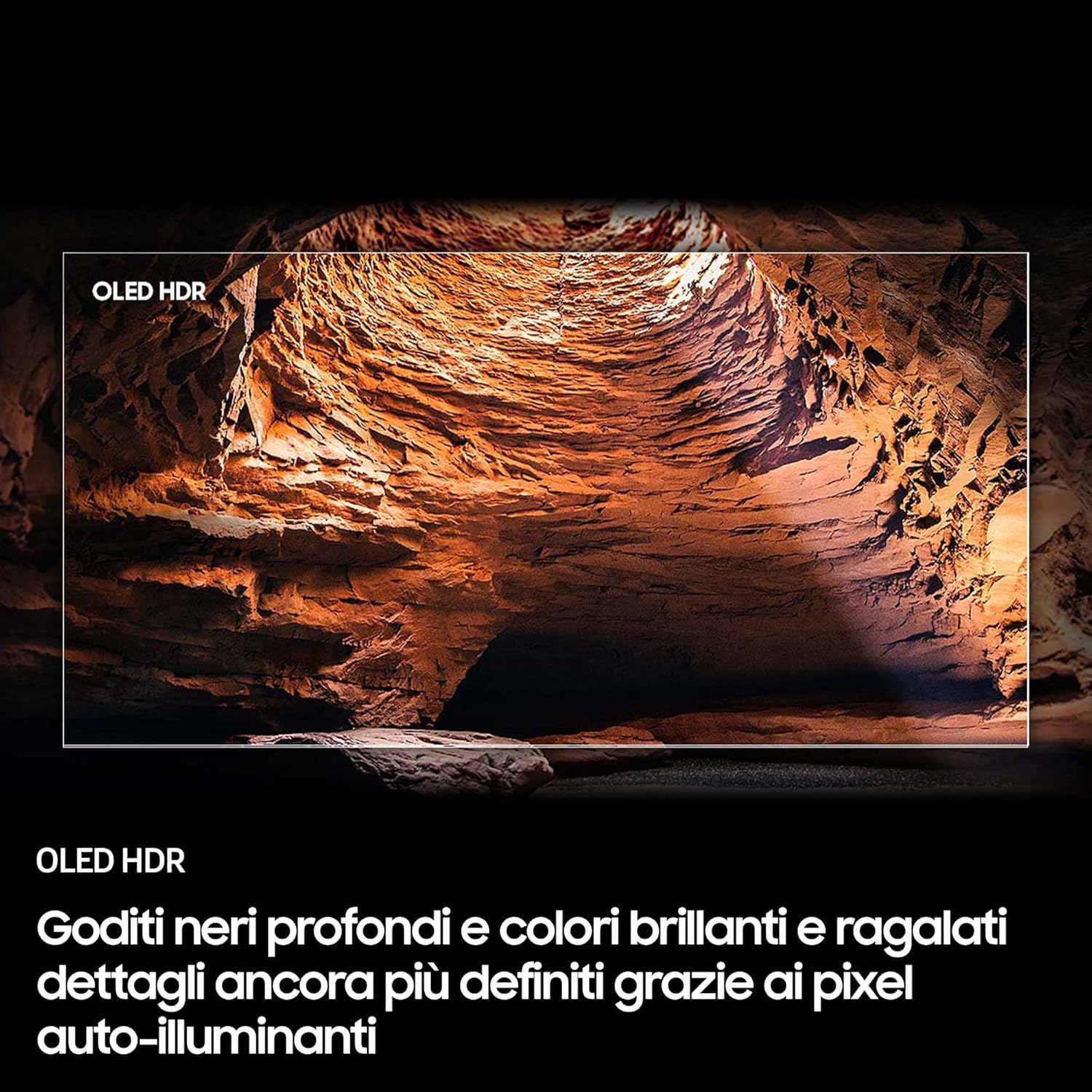 OLED 4K Vision AI Smart TV 65'' QE65S85FAEXZT, NQ4 AI Gen2 Processor, 4K AI Upscaling, Glare Free, Dolby Atmos & OTS Lite, Contour Design, PACCHETTO INTRATTENIMENTO, 2025