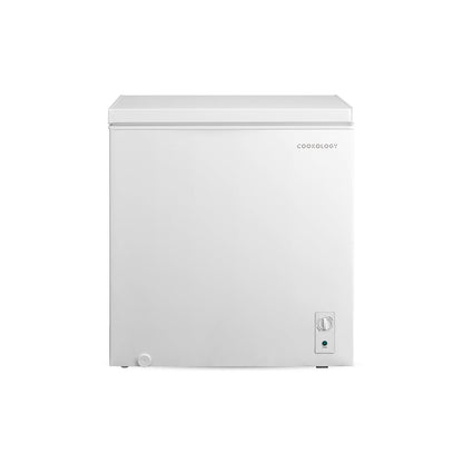 Freestanding Chest Freezer 3.5 cu ft Adjustable Thermostat Black