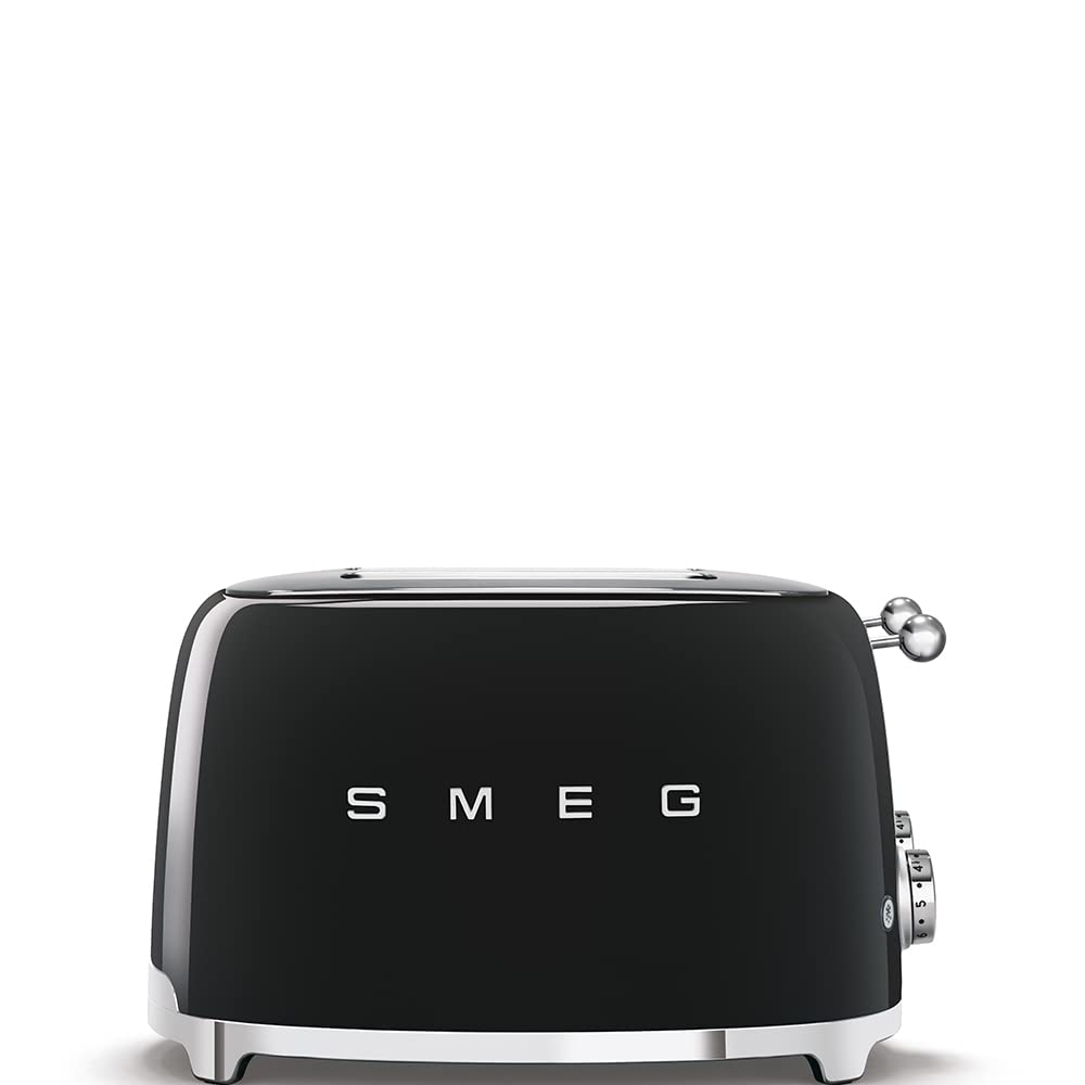 50'S Style Retro Range Breakfast Set 0.8 Qt 1400W Mini Kettle And 4-Slice 2000W Toaster Black