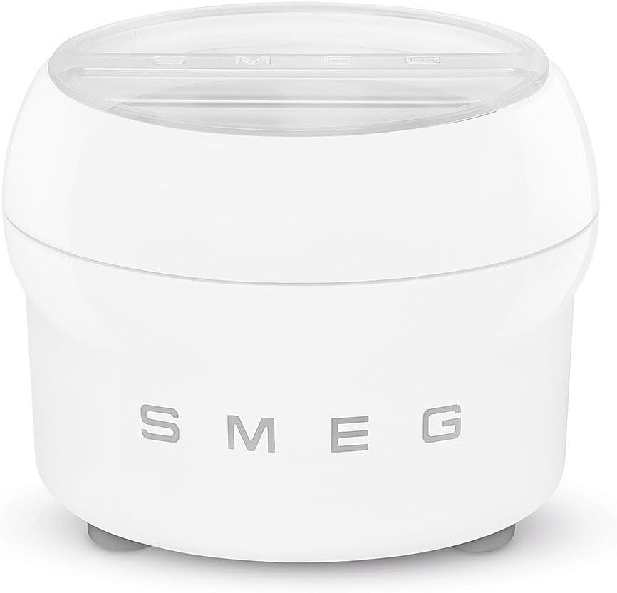 Ice Cream Maker Accessory 1.2 Qt For Smeg Stand Mixer White