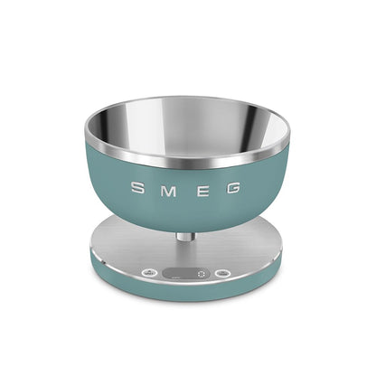 Digital Kitchen Scale 1.9 Qt Removable Bowl 11lb Capacity Emerald Green