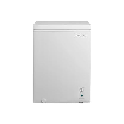 Freestanding Chest Freezer 3.5 cu ft Adjustable Thermostat Black