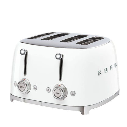 Retro Style Kettle And Toaster Set 1.8 Qt 3000W 4-Slice 2000W White
