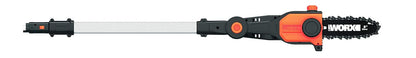 Cordless Pole Hedge Trimmer 17.7in 10.5ft Reach 10-Position Head Black