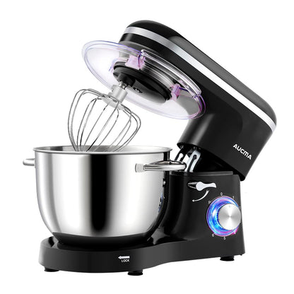 Stand Mixer 6.6 Qt 1400W 6 Speed Tilt-Head Black