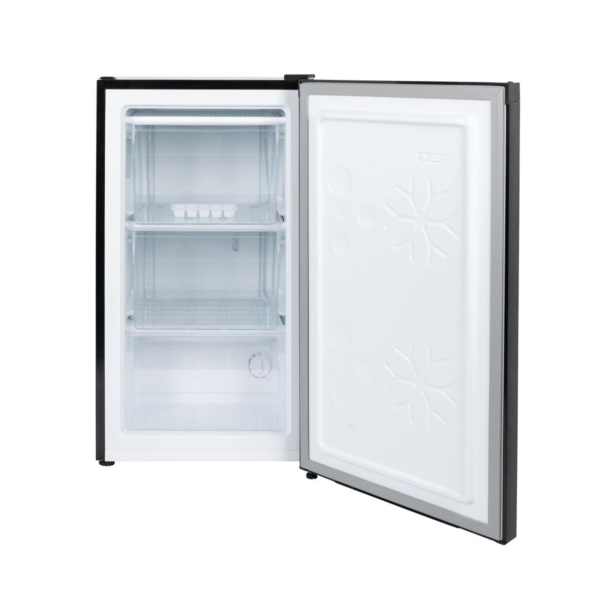 Undercounter Freezer 2.1 cu ft Freestanding With Reversible Door Black