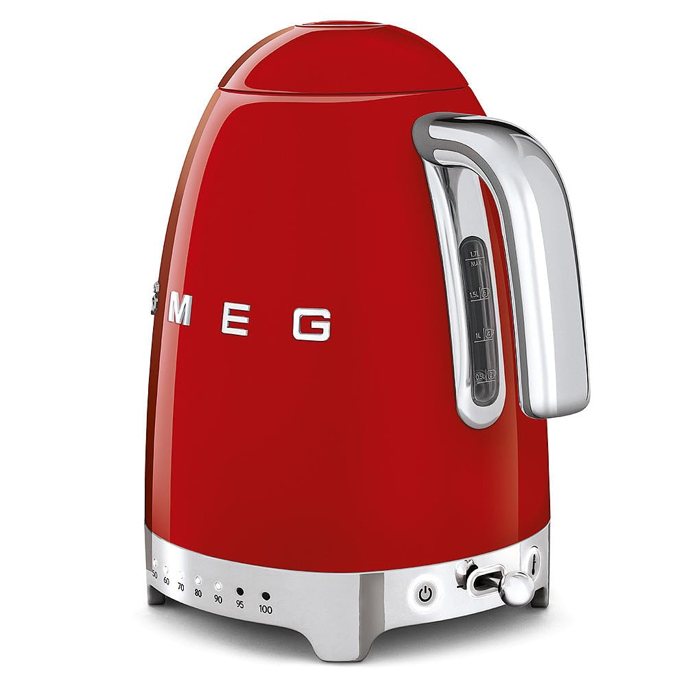Jug Kettle With Acoustic Alarm 1.8 Qt 3000W Stainless Steel Red