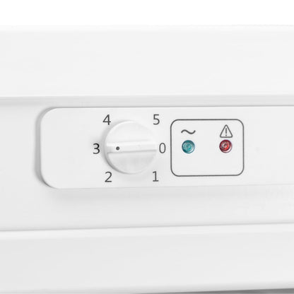 Upright Freezer 5.7 cu ft 6 Compartments Adjustable Thermostat Reversible Door White