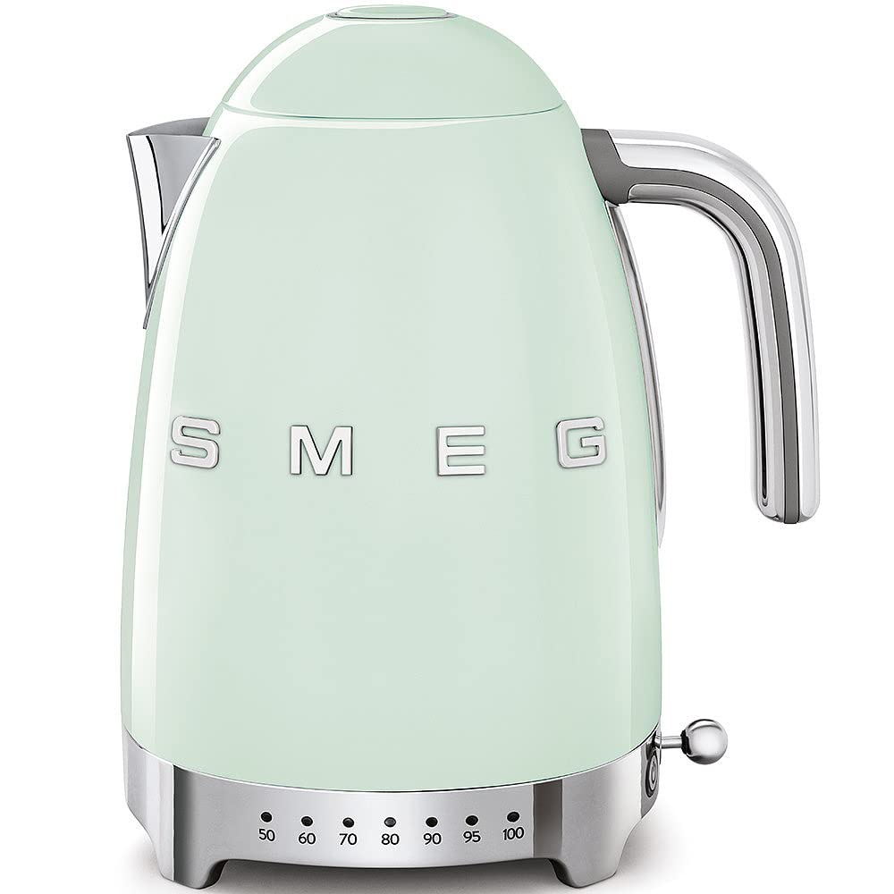 Kettle 1.8 Qt 3kW Acoustic Alarm Pastel Green & Toaster 4 Slice 2kW Pastel Green