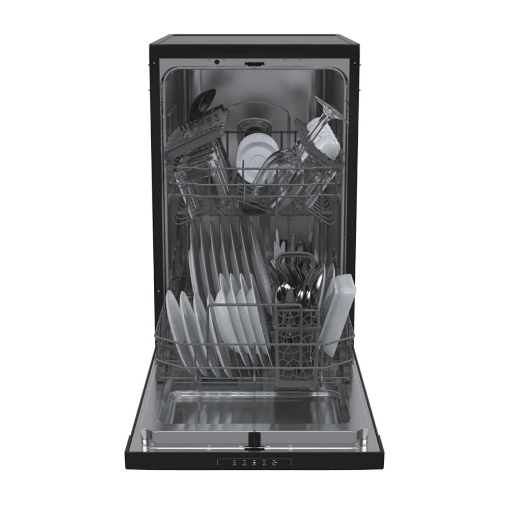 Freestanding Dishwasher 10 Place Settings 17.7in Black