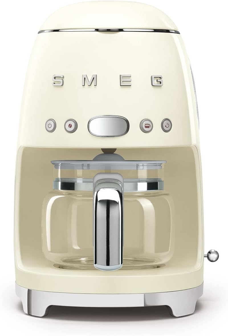 Drip Coffee Machine 1.5 Qt 1050W 10 Cup Auto-Start Cream