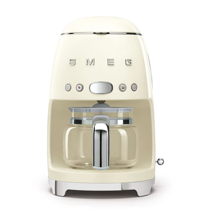 Drip Coffee Machine 1.5 Qt 1050W 10 Cup Auto-Start Cream