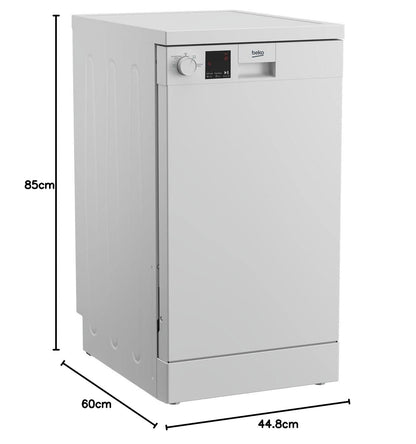 Freestanding Dishwasher 4 Place Settings 17.6in White E Rated