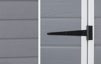 Garden Storage Shed 4 X 3 Ft Gray Resin Hinged Doors