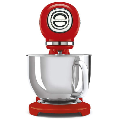 Stand Mixer 800W 5.1 Qt 10 Speeds Planetary Action Stainless Steel Bowl Red