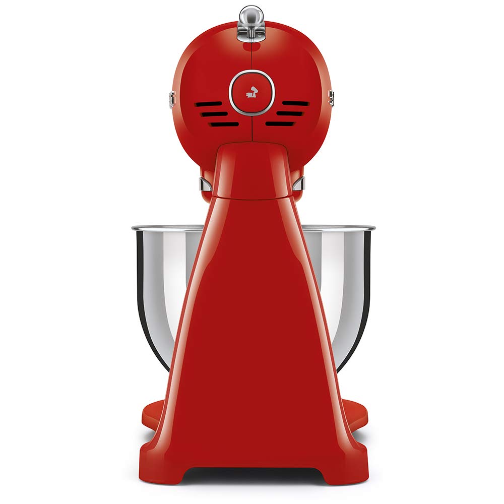 Stand Mixer 800W 5.1 Qt 10 Speeds Planetary Action Stainless Steel Bowl Red