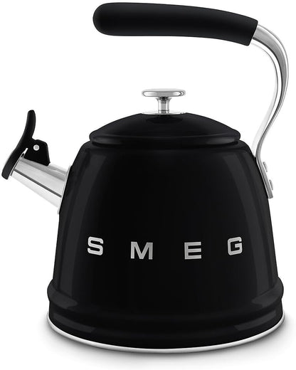 Whistling Kettle 2.4 Qt Stainless Steel Silicone Handle Black