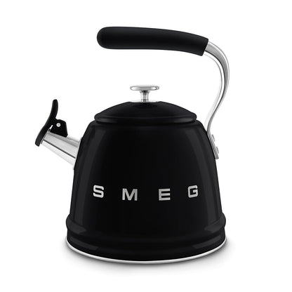 Whistling Kettle 2.4 Qt Stainless Steel Silicone Handle Black