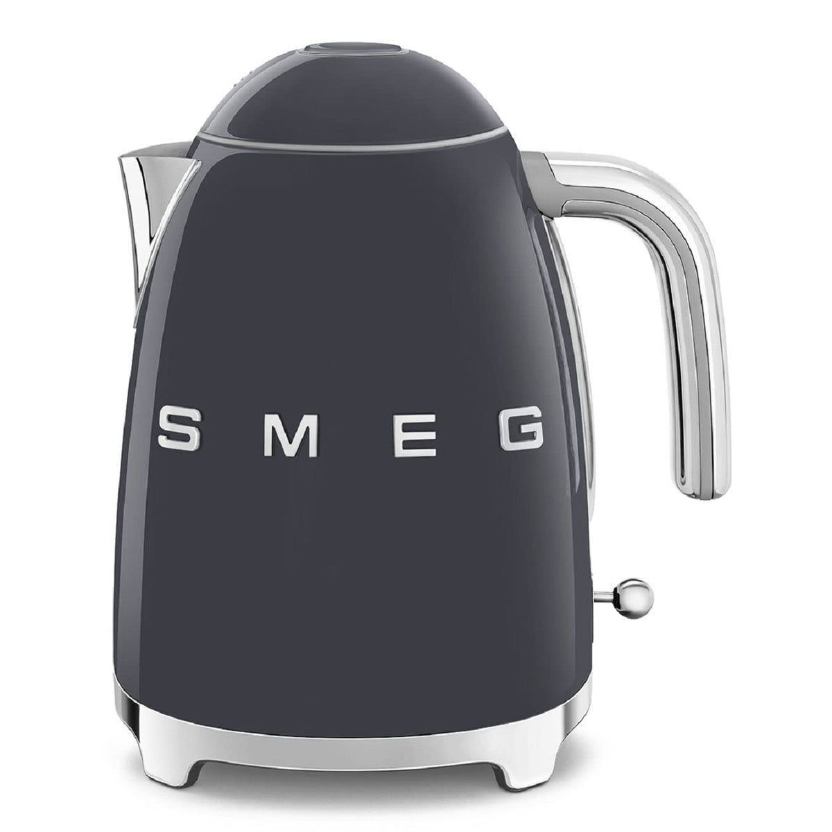 50's Style Jug Kettle 1.8 Qt 3000W Soft Opening 360 Swivel Base Slate Gray