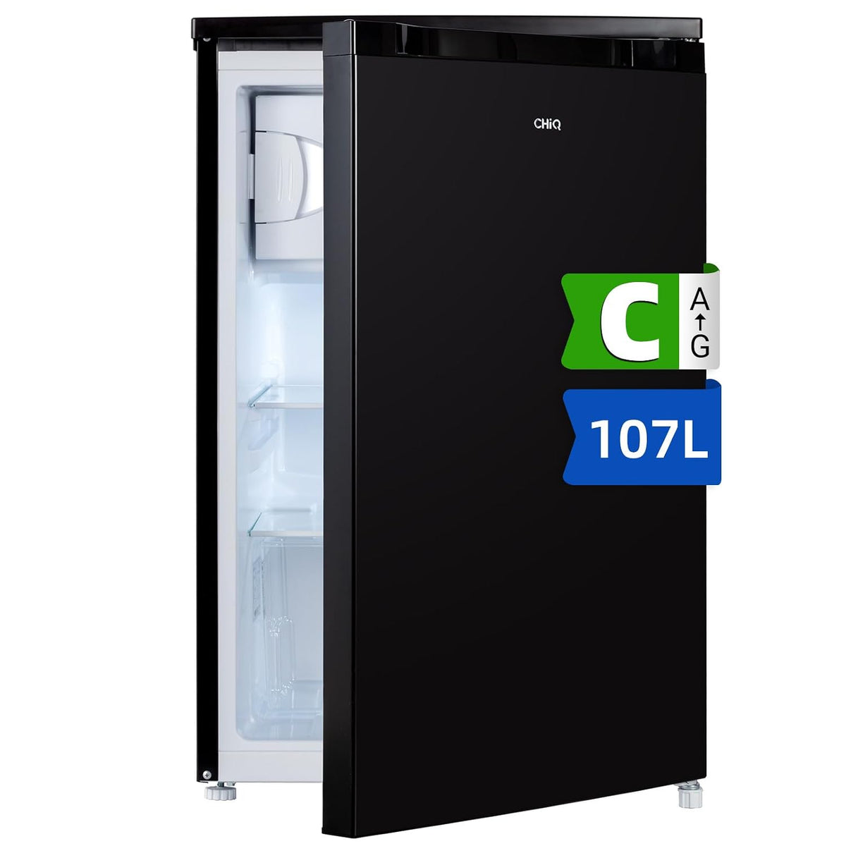 Upright Freezer 3.2 cu ft Reversible Door Adjustable Thermostat Black
