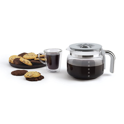 Drip Coffee Machine 1.5 Qt 1050W 10 Cup Auto-Start Cream