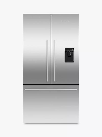 Freestanding French Door Fridge Freezer 20.1 cu ft 35.4in Stainless Steel