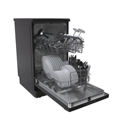Freestanding Dishwasher 10 Place Settings 17.7in Black