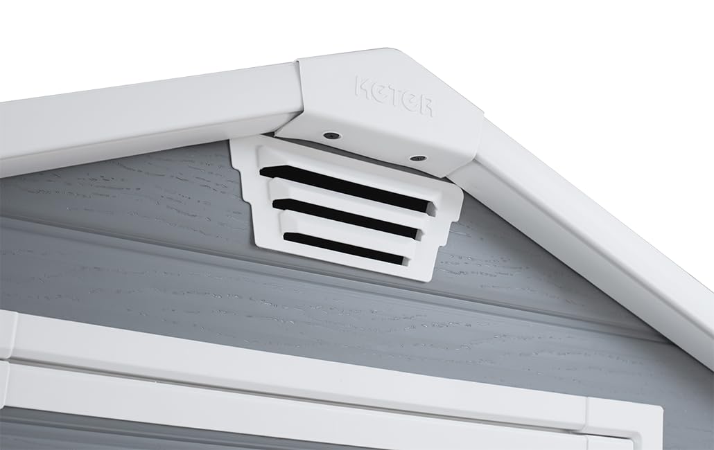 Garden Storage Shed 4 X 3 Ft Gray Resin Hinged Doors