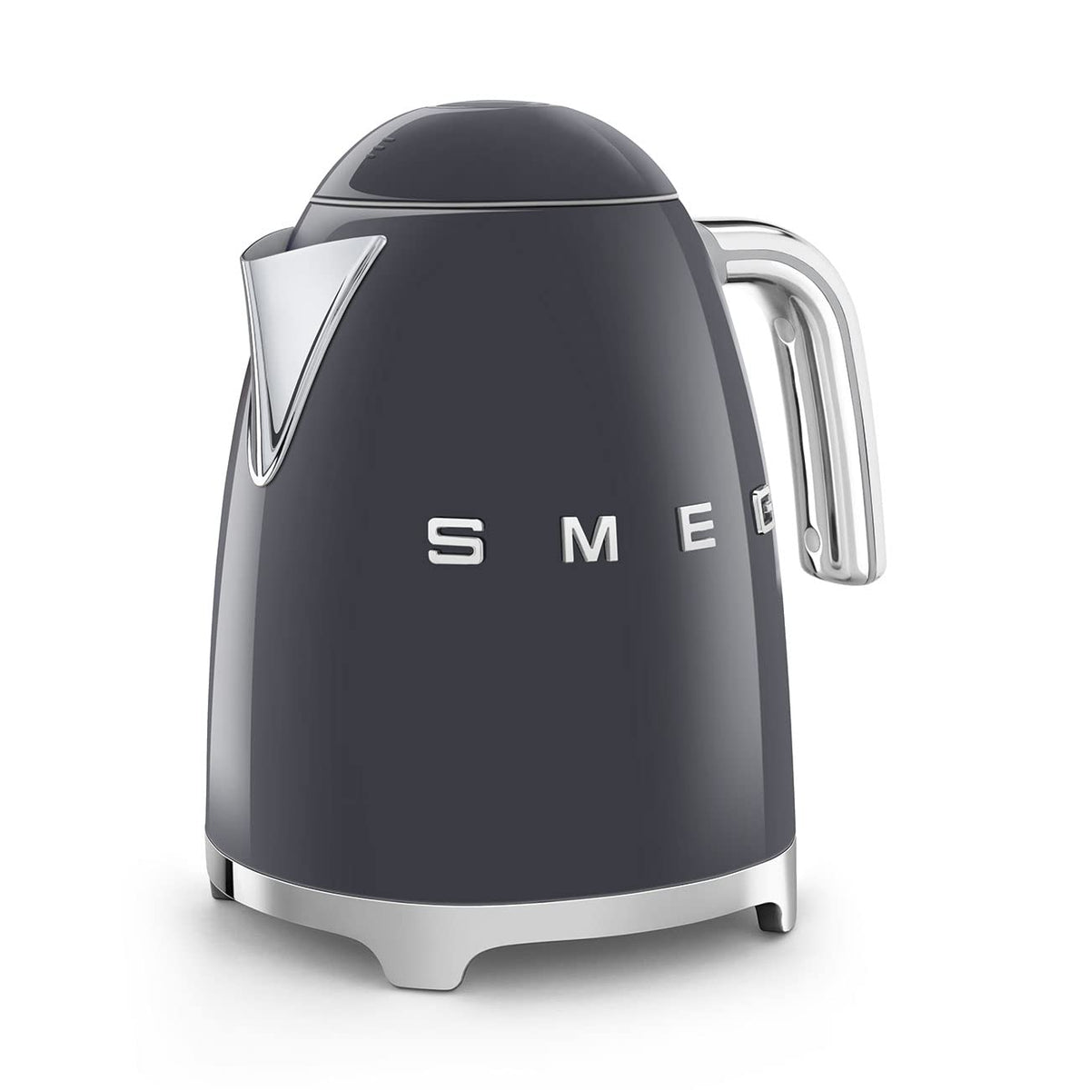 50's Style Jug Kettle 1.8 Qt 3000W Soft Opening 360 Swivel Base Slate Gray