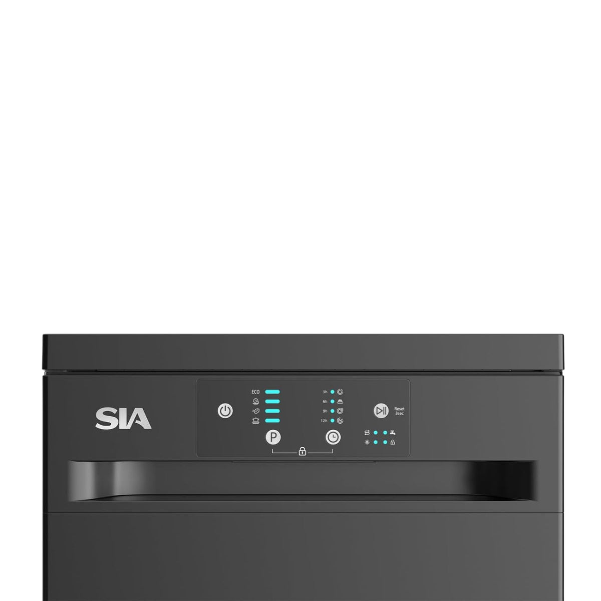 Freestanding Dishwasher 17.7in 9 Place Settings 4 Programs Black