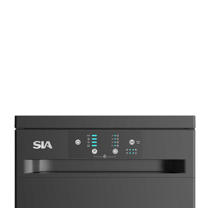 Freestanding Dishwasher 17.7in 9 Place Settings 4 Programs Black