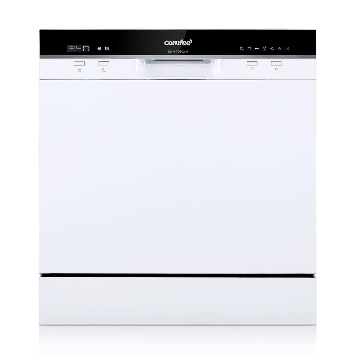Freestanding Dishwasher 13 Place Settings 6 Programs White Auto Door Open