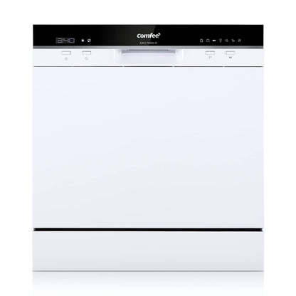 Freestanding Dishwasher 13 Place Settings 6 Programs White Auto Door Open