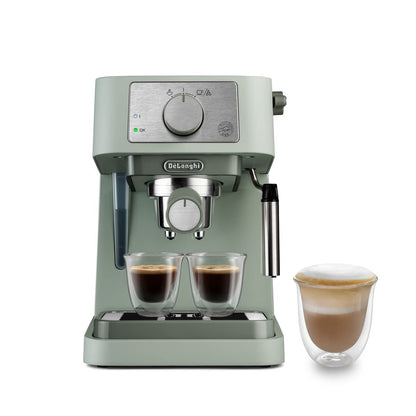 Pump Espresso Coffee Machine 15 Bar 1.1 Qt Stainless Steel Black