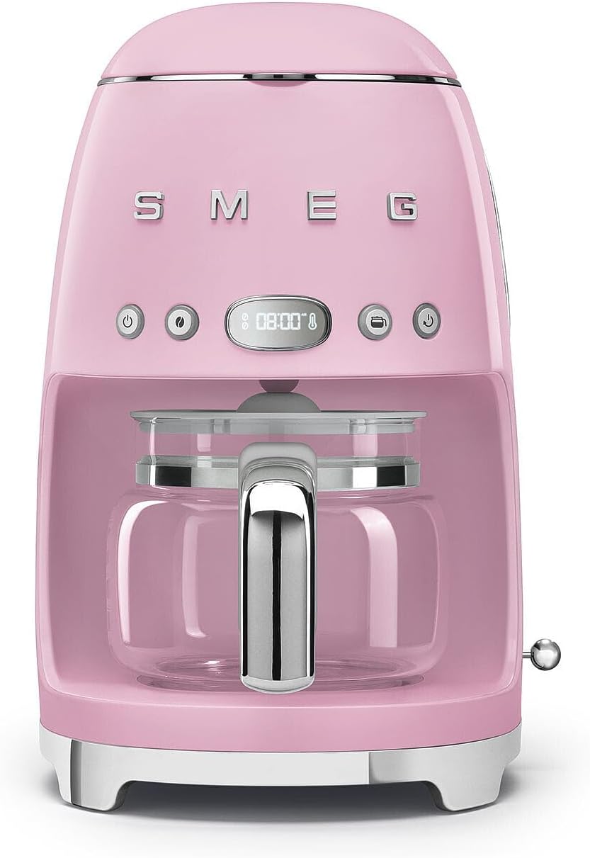Drip Coffee Machine 1.5 Qt 10 Cups Programmable Timer Pink
