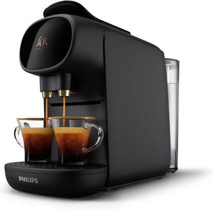 Capsule Coffee Machine Double Shot 19 Bar 1.5 Qt Black