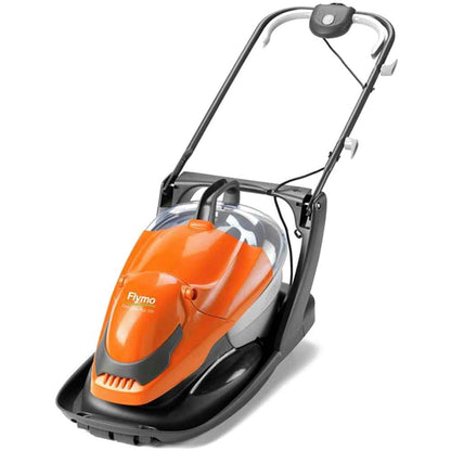 Corded Electric Hover Lawn Mower 1800W 14.2in 6.9 Gal 4 Heights Orange Gray