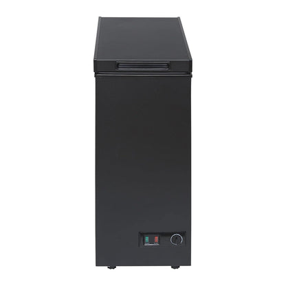 Chest Freezer 2.1 cu ft Slimline Compact Manual Defrost Black