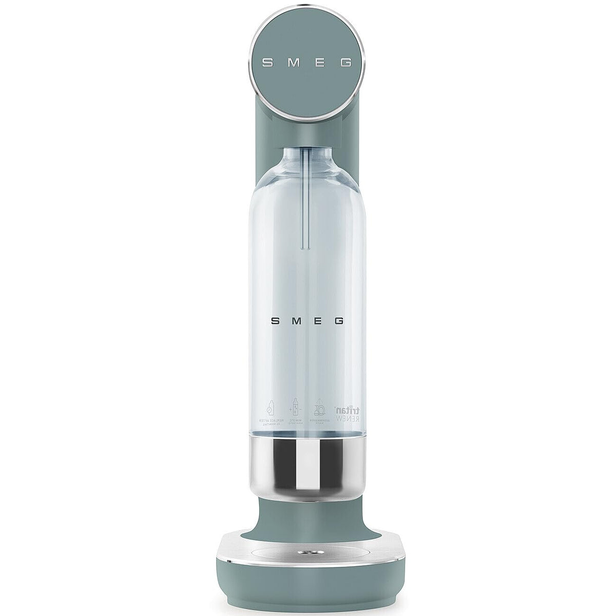 Soda Maker 27.1 fl oz Non-Slip Feet Space Saving Design Emerald Green