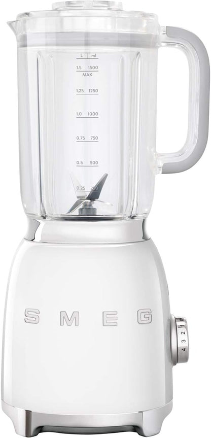 Jug Blender 800W 1.6 Qt Stainless Steel Blade 4 Speeds Pulse White