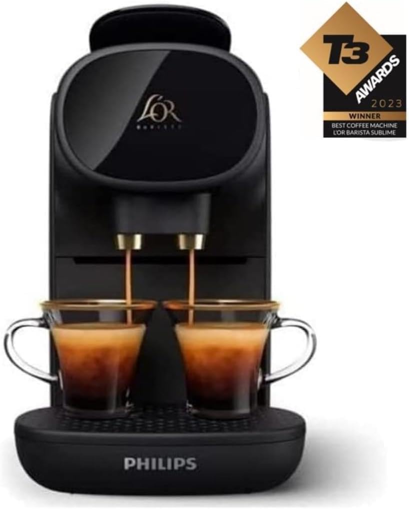 Capsule Coffee Machine Double Shot 19 Bar 1.5 Qt Black