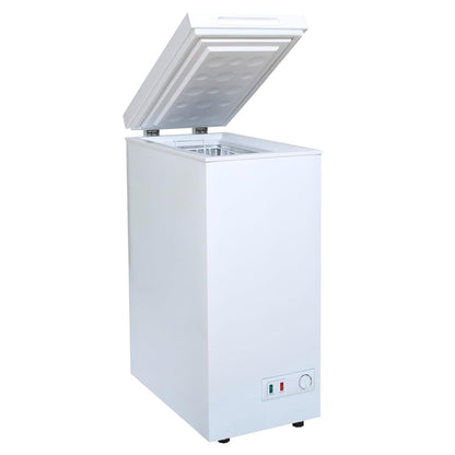 Chest Freezer 2.1 cu ft Slimline Compact Manual Defrost Black