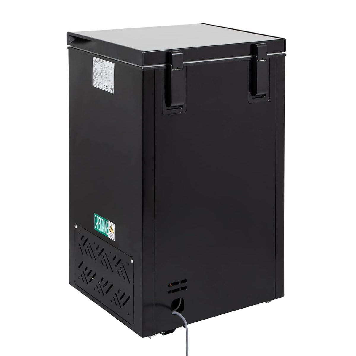 Chest Freezer 3.5 cu ft Removable Basket Adjustable Thermostat Black