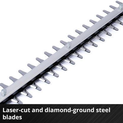 Cordless Hedge Trimmer 22in Laser-Cut Steel Blades