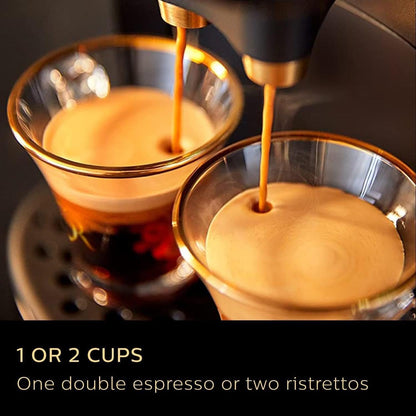 Capsule Coffee Machine Double Shot 19 Bar 1.5 Qt Black