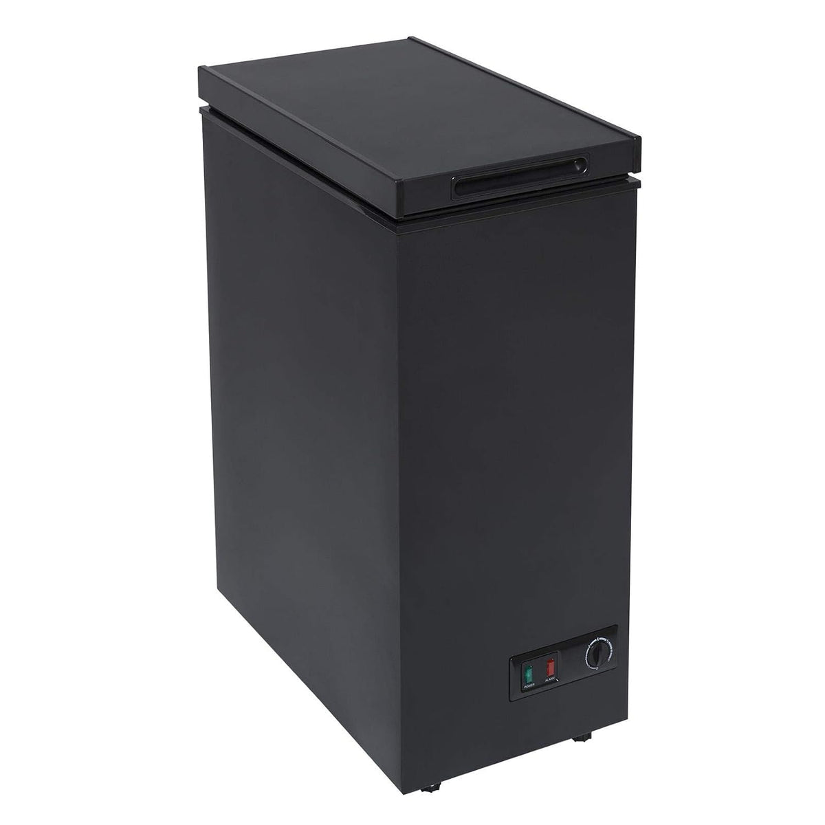 Chest Freezer 2.1 cu ft Slimline Compact Manual Defrost Black