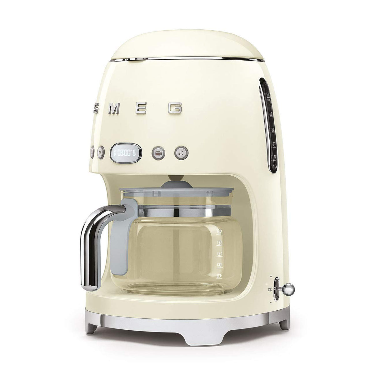 Drip Coffee Machine 1.5 Qt 1050W 10 Cup Auto-Start Cream